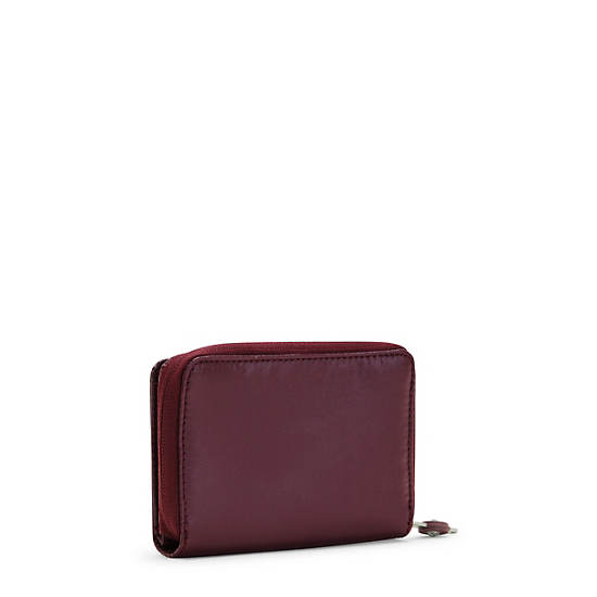 Kipling Money Love Metallic Small Wallet Pung Bordeaux | DK 2206WN